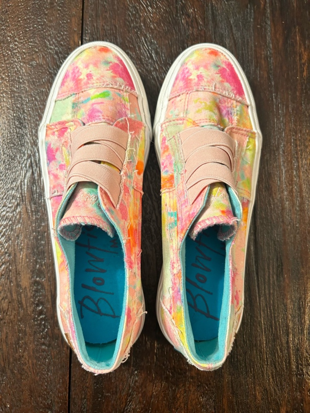 Blowfish Malibu Marley Women's Rainwater Tie-Dye Canvas Slip-on Sneakers - 7.5